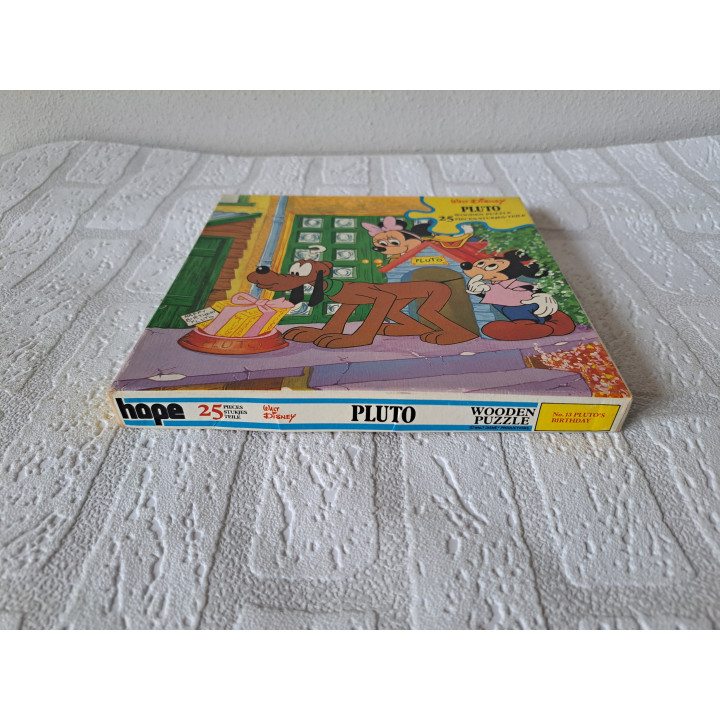 Wooden Puzzle Pluto Mickey Minnie 25 Pieces Disney