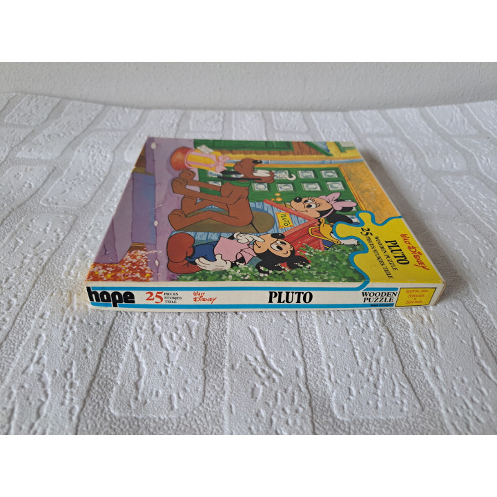 Wooden Puzzle Pluto Mickey Minnie 25 Pieces Disney