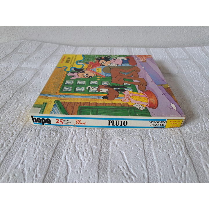 Wooden Puzzle Pluto Mickey Minnie 25 Pieces Disney