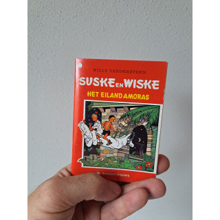 Suske en Wiske Mini stripboek Het eiland Amoras 9x13cm (2)