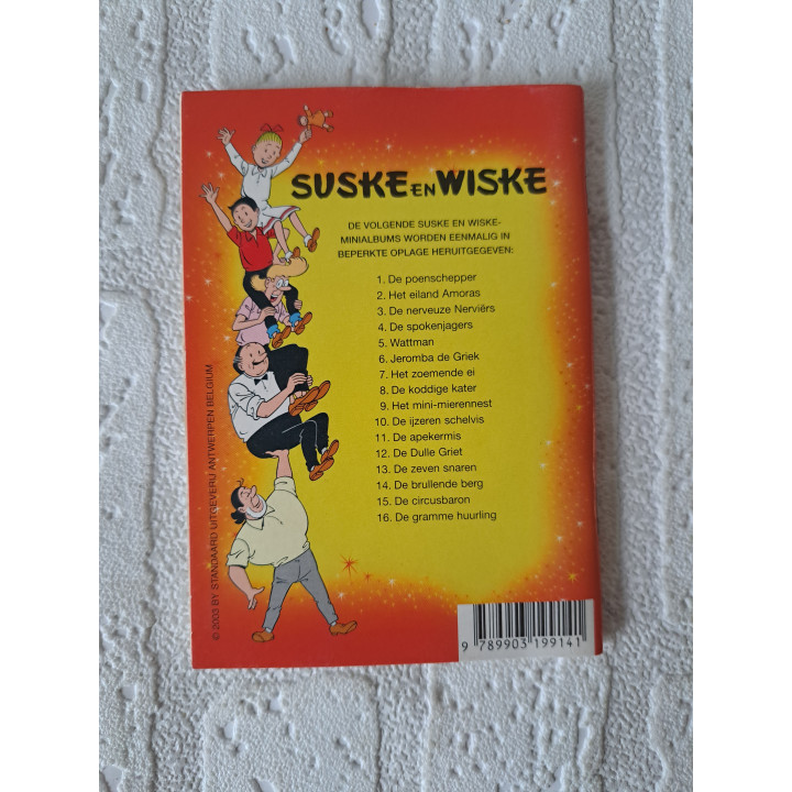 Suske en Wiske Mini stripboek Het eiland Amoras 9x13cm (1) - suske en wiske