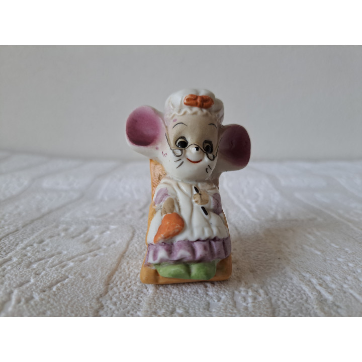 Noord-Amerika Raaf totempaal van kunsthars 4x2x7cm - dierfiguren