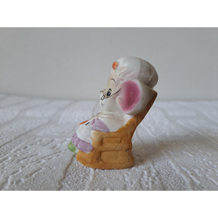 Noord-Amerika Raaf totempaal van kunsthars 4x2x7cm - dierfiguren