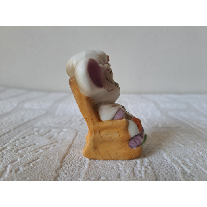 Noord-Amerika Raaf totempaal van kunsthars 4x2x7cm - dierfiguren