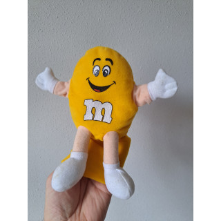 Pluche Yellow van stof handpop M en M 22x6x25cm (1)