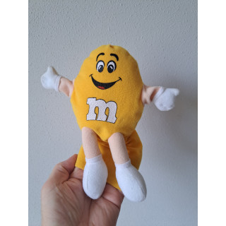 Pluche Yellow van stof handpop M en M 22x6x25cm (2)