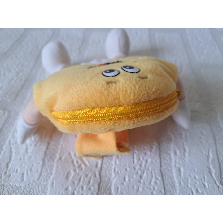 Pluche Yellow riem maatje van stof M en M D12xB3cm - M&M