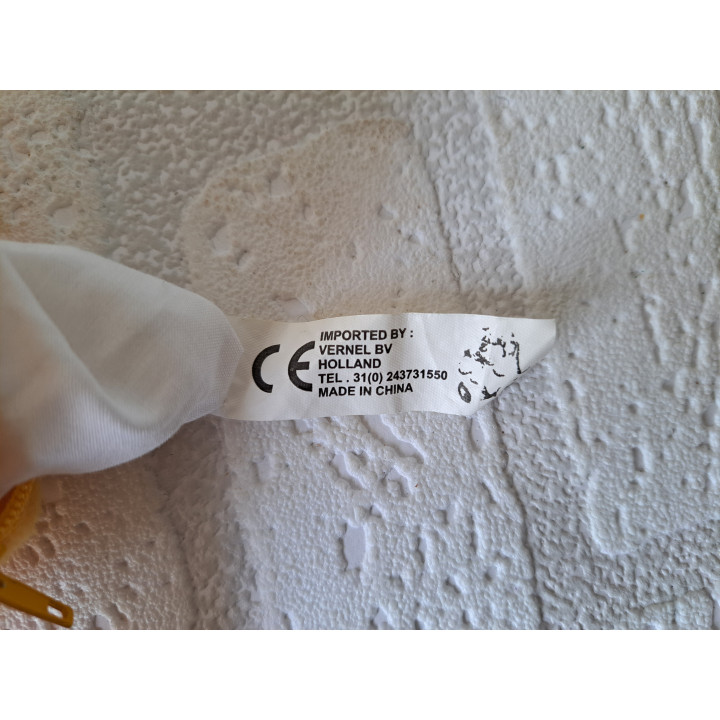 Pluche Yellow riem maatje van stof M en M D12xB3cm - M&M