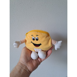 Pluche Yellow riem maatje van stof M en M D12xB3cm