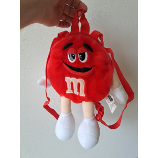 Pluche Red rugtas van stof M en M 2002 D21xB5cm