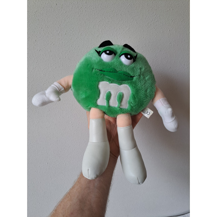 Pluche Green van stof M en M 1998 D19xB10cm