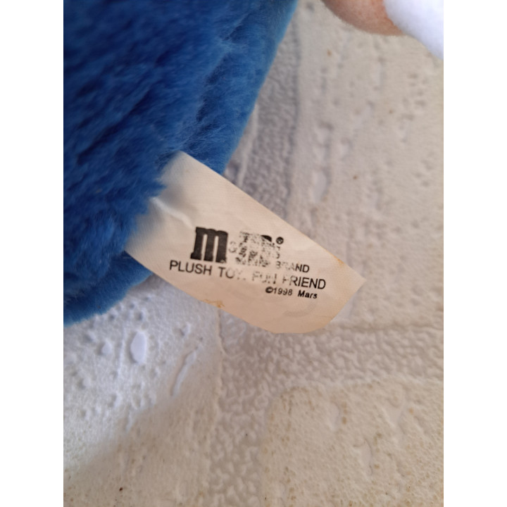 Pluche Blue van stof M en M 1998 D19xB10cm - M&M