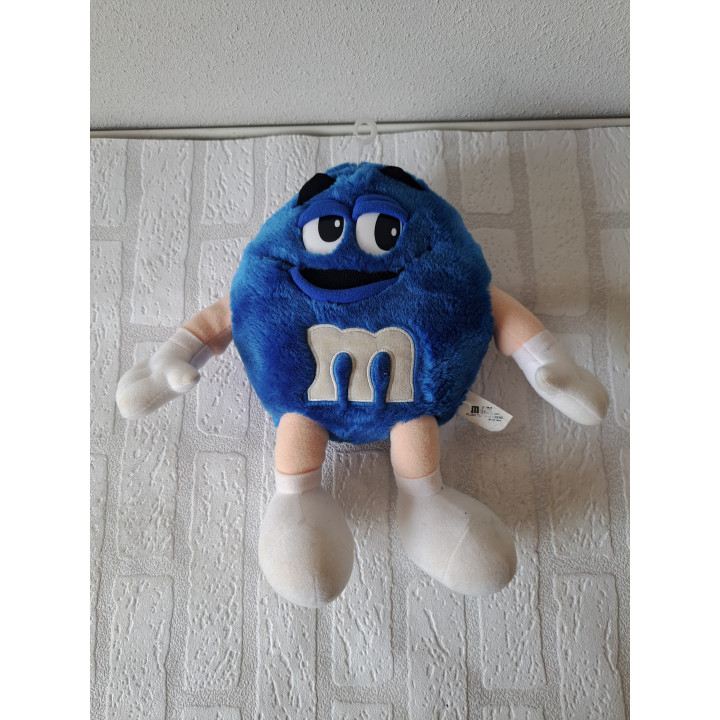 Pluche Blue van stof M en M 1998 D19xB10cm - M&M