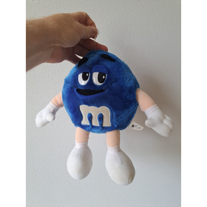 Pluche Blue van stof M en M 1998 D19xB10cm