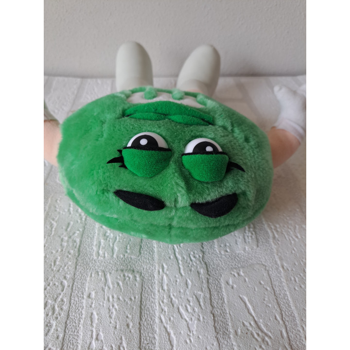 Pluche Green van stof M en M 1998 D19xB10cm - M&M