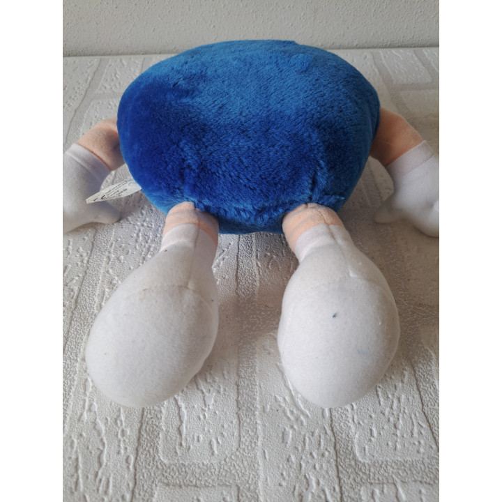 Pluche Blue van stof M en M 1998 D19xB10cm - M&M