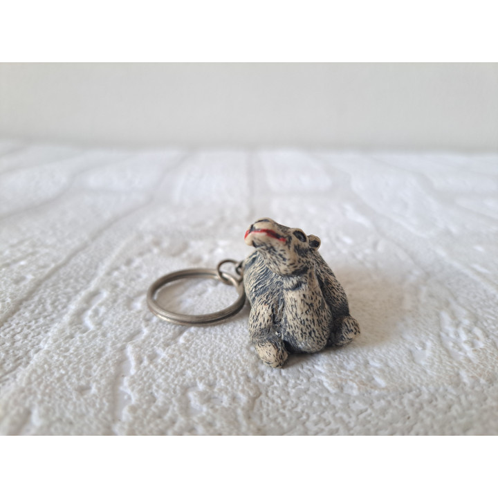 Dromedaris sleutelhanger van kunsthars 3.5x2x3cm - beeldjes