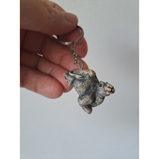 Dromedaris sleutelhanger van kunsthars 3.5x2x3cm