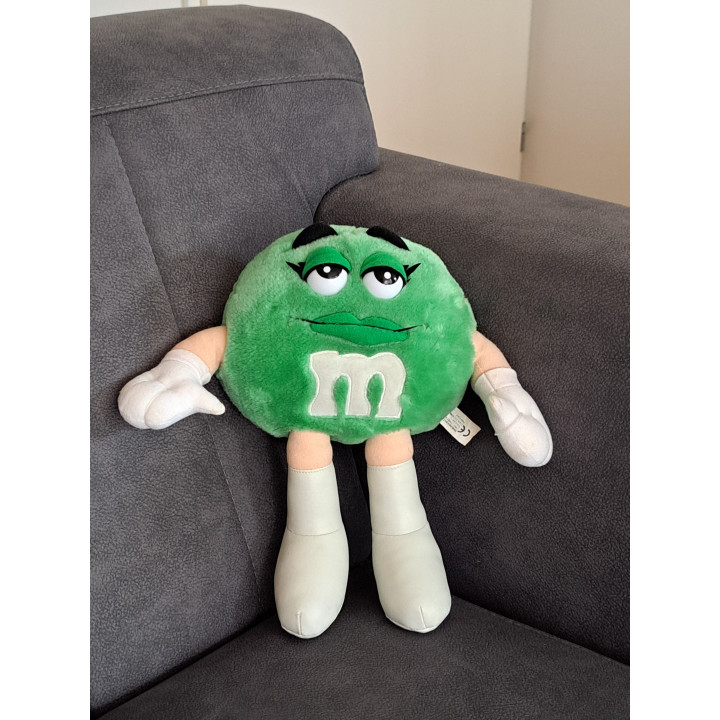 Pluche Green van stof M en M 1998 D19xB10cm