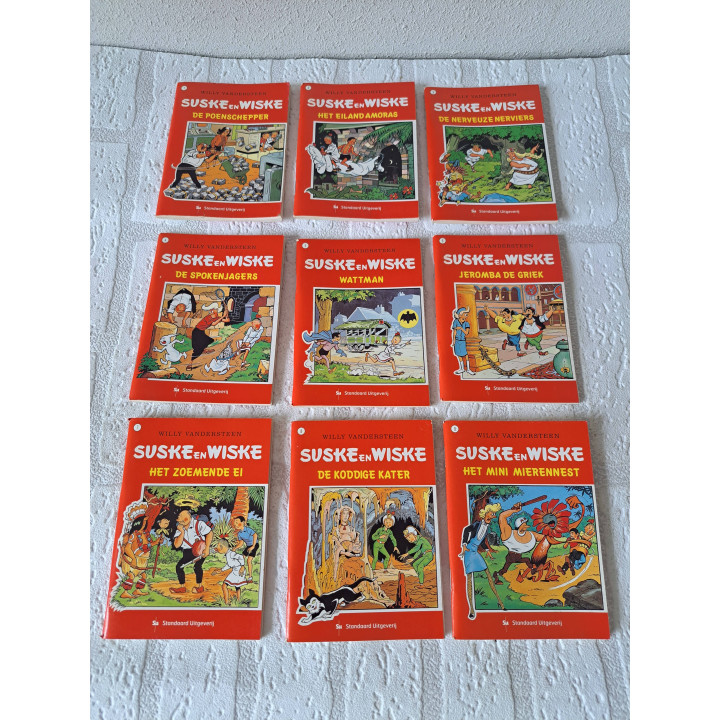 Set Suske en Wiske Mini stripboekjes 9x13cm