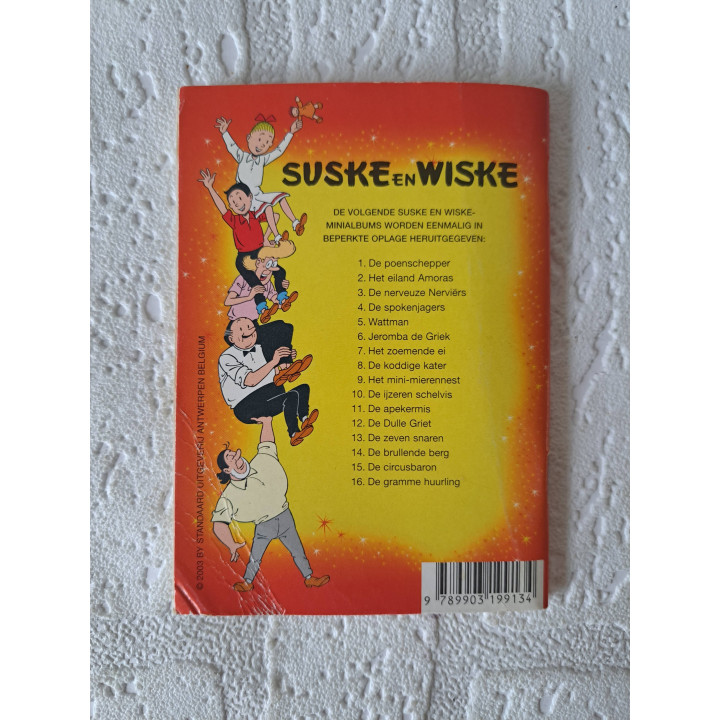 Set Suske en Wiske Mini stripboekjes 9x13cm - suske en wiske