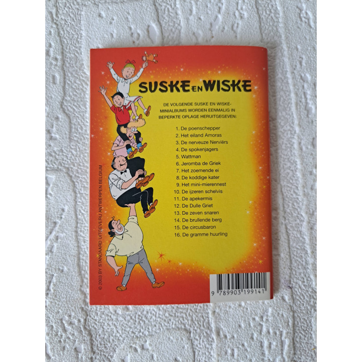 Set Suske en Wiske Mini stripboekjes 9x13cm - suske en wiske