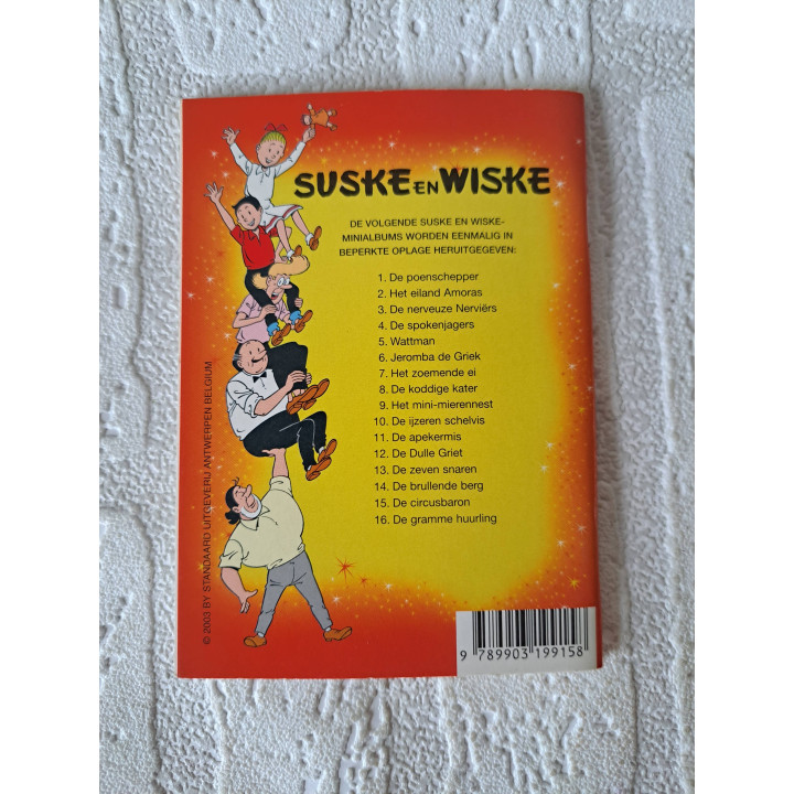 Set Suske en Wiske Mini stripboekjes 9x13cm - suske en wiske