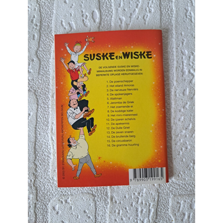 Set Suske en Wiske Mini stripboekjes 9x13cm - suske en wiske