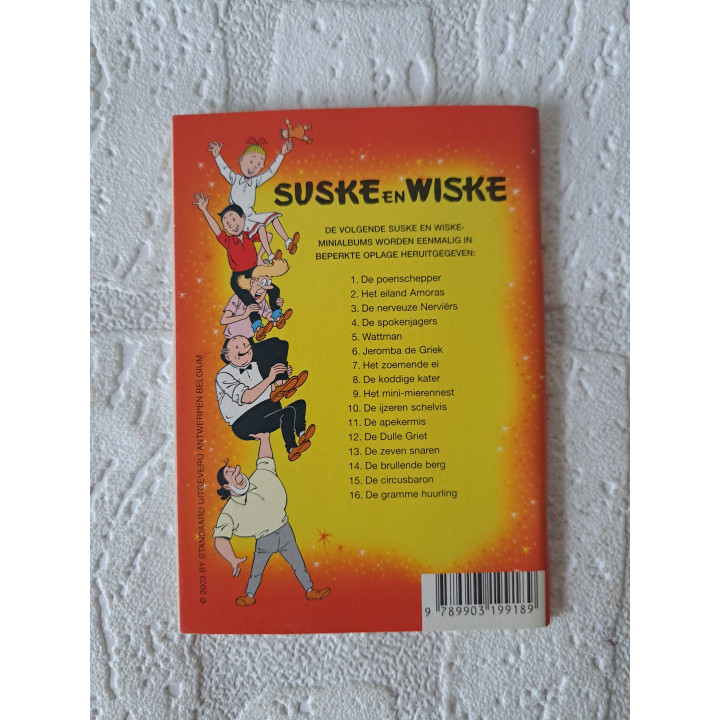 Set Suske en Wiske Mini stripboekjes 9x13cm - suske en wiske