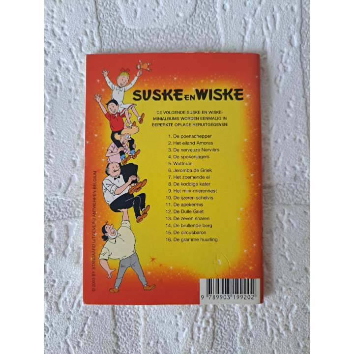 Set Suske en Wiske Mini stripboekjes 9x13cm - suske en wiske