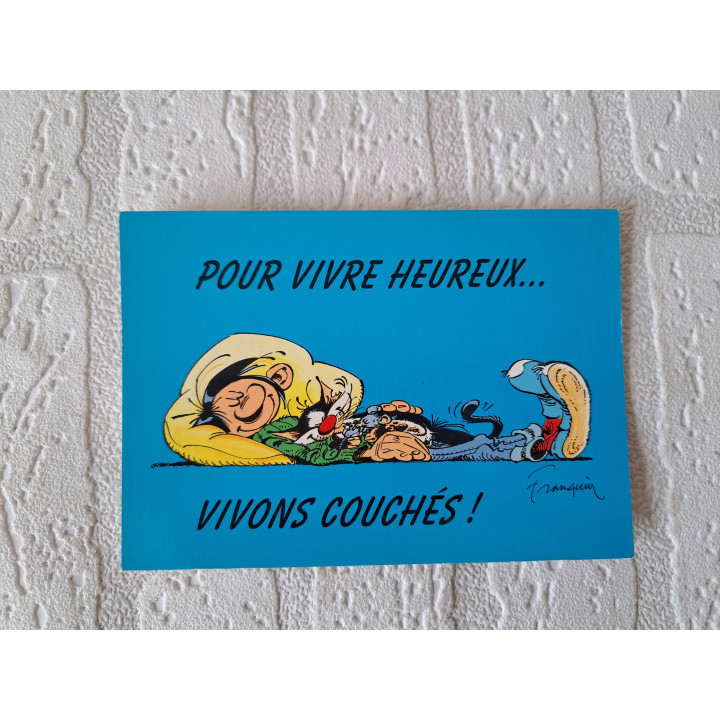 Set ansichtkaarten 1993 met Guust Flater Franquin 15x10.5cm - ansichtkaarten