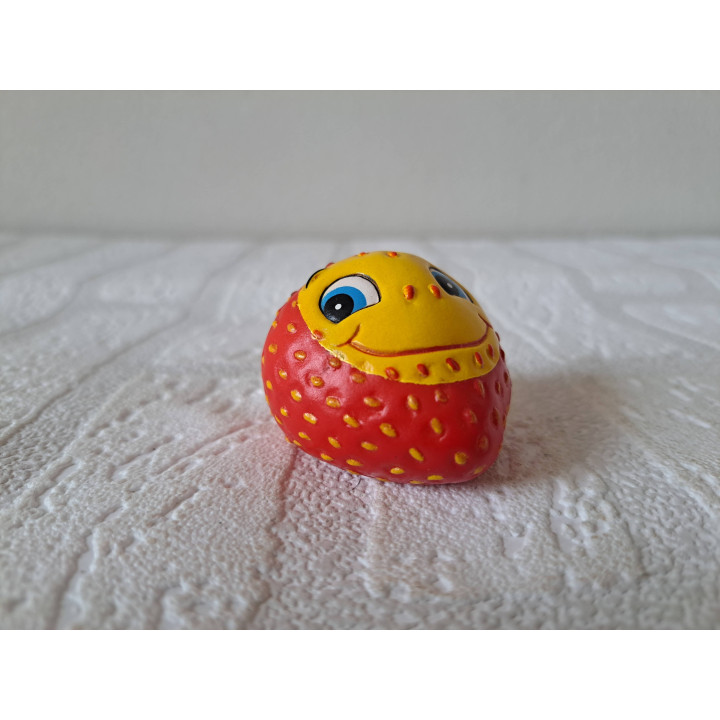 Aardbei punterslijper van rubber 5x4.5x3.5cm - punterslijpers