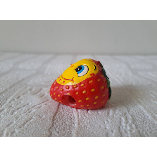 Aardbei punterslijper van rubber 5x4.5x3.5cm