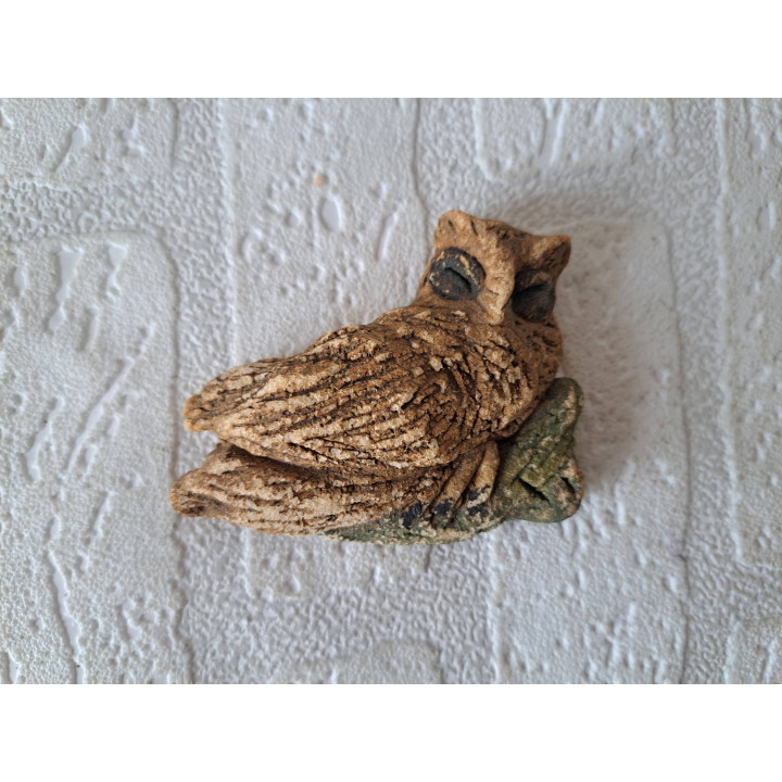 Uil van gips 8x6.5x2cm - dierfiguren Uil van gips 8x6.5x2cm - dierfiguren