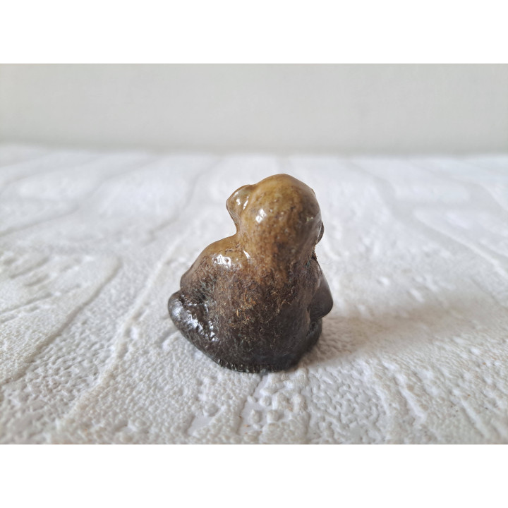 Chimpansee aap van porselein van Wade 3x2.5x4cm (2) - dierfiguren