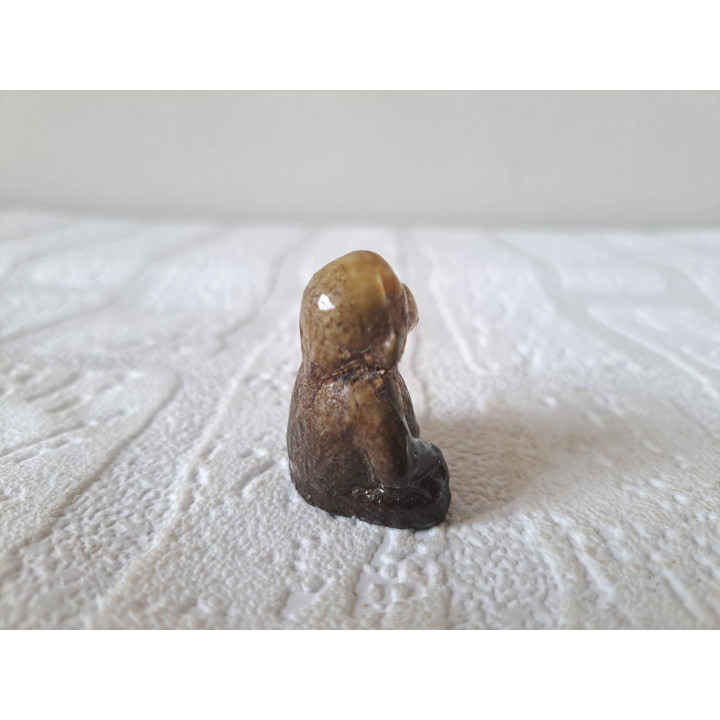Chimpansee aap van porselein van Wade 3x2.5x4cm (2) - dierfiguren