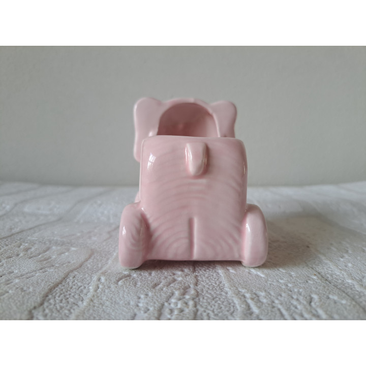 Olifant bloempotje van porselein 9x6x8.5cm - Bloempotjes