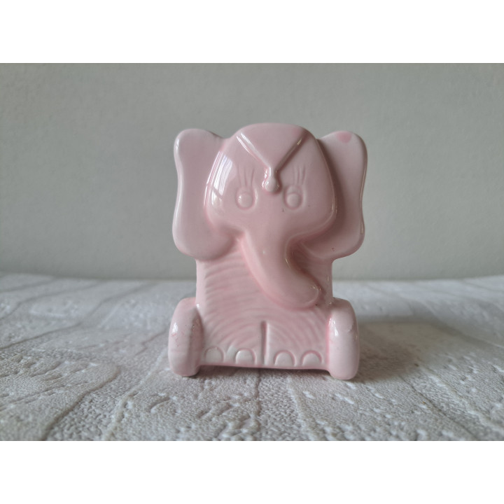 Olifant bloempotje van porselein 9x6x8.5cm - Bloempotjes