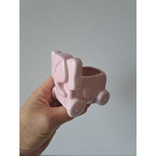 Olifant bloempotje van porselein 9x6x8.5cm