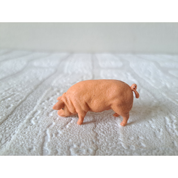 Varken van kunststof Hong Kong 5x1.5x2cm - dierfiguren