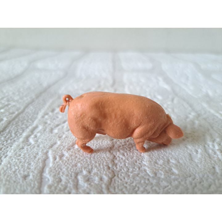 Varken van kunststof Hong Kong 5x1.5x2cm - dierfiguren
