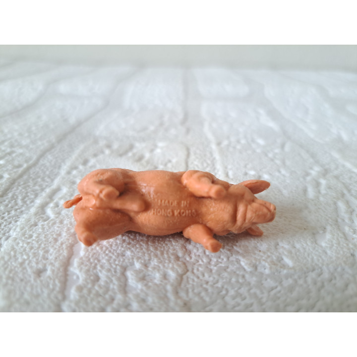 Varken van kunststof Hong Kong 5x1.5x2cm - dierfiguren
