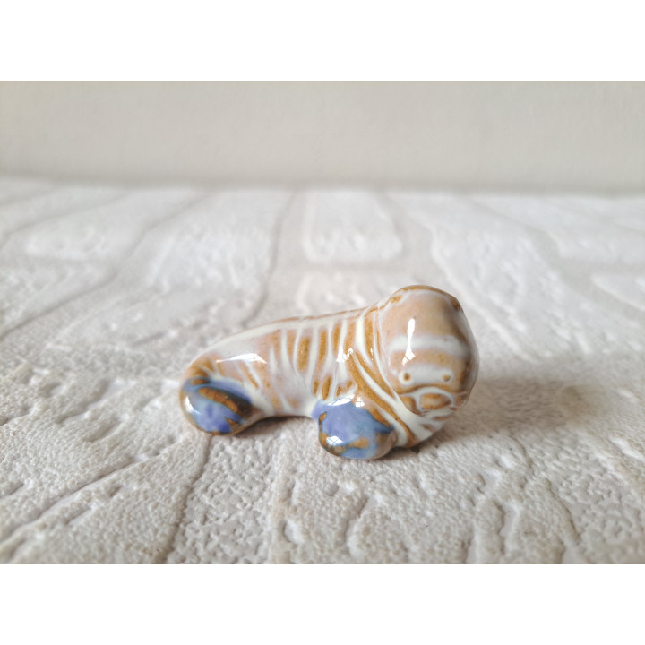 Walrus van keramiek 5x3.5x3cm - dierfiguren
