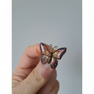 Vlinder broche van blik 3x2.5x0.5cm