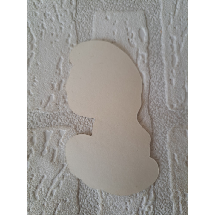 Droevige Smurf SEPP sticker 1978 5.5x11cm - smurfen