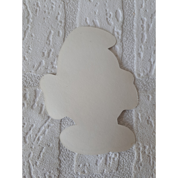 Smurf "Waarom?" SEPP sticker 1978 8.5x11cm - smurfen