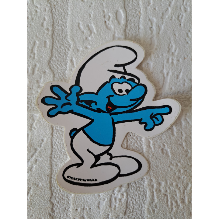 Smurf "Kijk!" SEPP sticker 1978 9.5x10cm