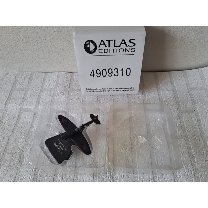 Supermarine Spitfire Nightfighter vliegtuig WWII 1:72 Atlas 4909310 - vliegtuigen