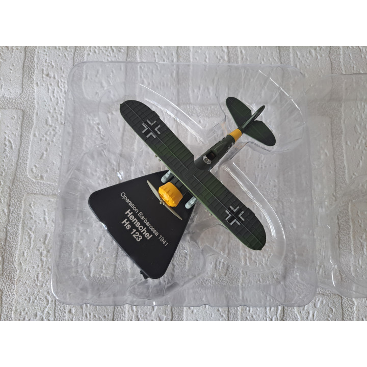 Henschel Hs 123 vliegtuig WWII 1:72 Atlas 4909430 - vliegtuigen
