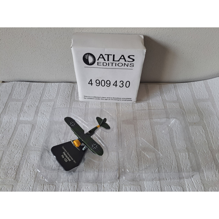 Henschel Hs 123 vliegtuig WWII 1:72 Atlas 4909430 - vliegtuigen